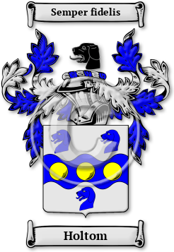 Holtom Family Crest Download (JPG) Legacy Series - 600 DPI
