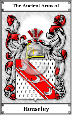 Houseley Family Crest Download (JPG) Book Plated - 600 DPI