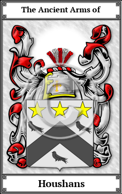 Houshans Family Crest Download (JPG)  Book Plated - 150 DPI