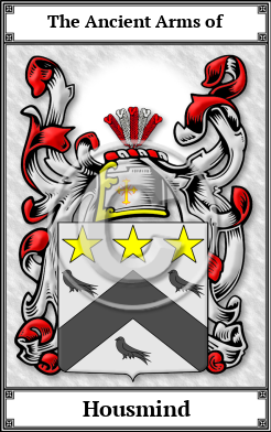 Housmind Family Crest Download (JPG)  Book Plated - 150 DPI
