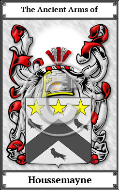 Houssemayne Family Crest Download (JPG) Book Plated - 600 DPI