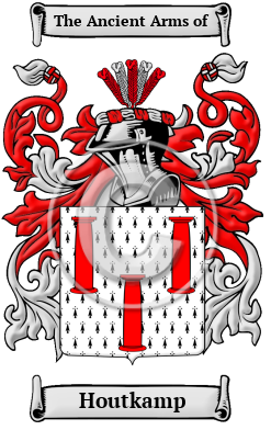 Houtkamp Family Crest Download (JPG) Heritage Series - 600 DPI