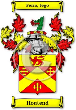 Houtend Family Crest Download (jpg) Legacy Series - 150 DPI