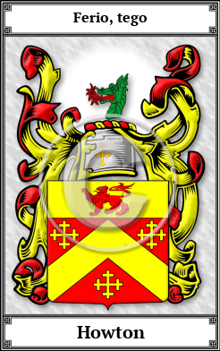 Howton Family Crest Download (JPG) Book Plated - 600 DPI