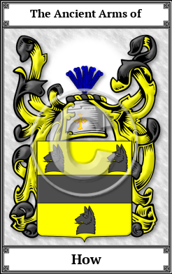 How Family Crest Download (JPG)  Book Plated - 150 DPI