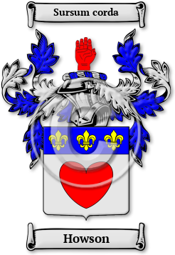 Howson Family Crest Download (jpg) Legacy Series - 150 DPI