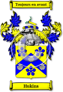 Hukins Family Crest Download (jpg) Legacy Series - 150 DPI