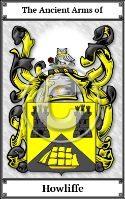 Howliffe Family Crest Download (JPG) Book Plated - 600 DPI
