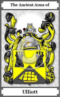 Ulliott Family Crest Download (JPG)  Book Plated - 150 DPI