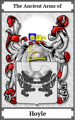 Hoyle Family Crest Download (JPG) Book Plated - 600 DPI