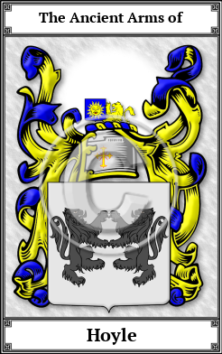 Hoyle Family Crest Download (JPG)  Book Plated - 150 DPI