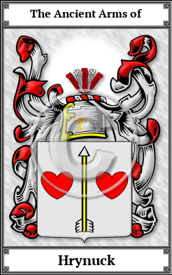 Hrynuck Family Crest Download (JPG)  Book Plated - 150 DPI