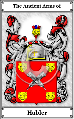 Hubler Family Crest Download (JPG) Book Plated - 600 DPI