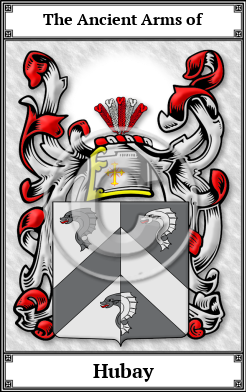 Hubay Family Crest Download (JPG)  Book Plated - 150 DPI