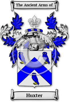 Huxter Family Crest Download (jpg) Legacy Series - 150 DPI