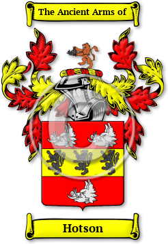 Hotson Family Crest Download (jpg) Legacy Series - 150 DPI