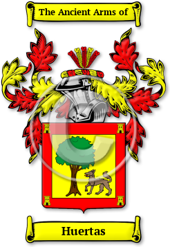 Huertas Family Crest Download (jpg) Legacy Series - 150 DPI