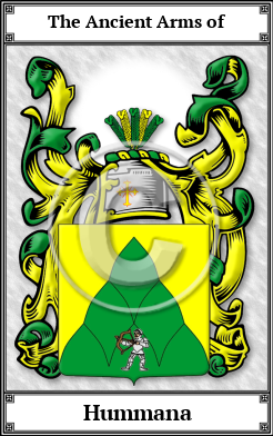 Hummana Family Crest Download (JPG) Book Plated - 600 DPI