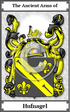 Hufnagel Family Crest Download (JPG)  Book Plated - 150 DPI