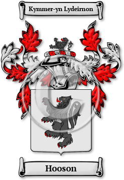 Hooson Family Crest Download (jpg) Legacy Series - 150 DPI
