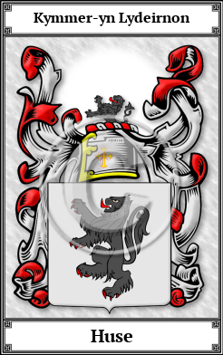 Huse Family Crest Download (JPG)  Book Plated - 150 DPI