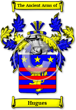 Hugues Family Crest Download (JPG) Legacy Series - 300 DPI