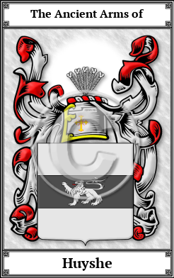 Huyshe Family Crest Download (JPG)  Book Plated - 150 DPI
