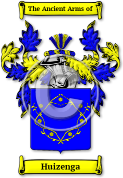 Huizenga Family Crest Download (jpg) Legacy Series - 150 DPI