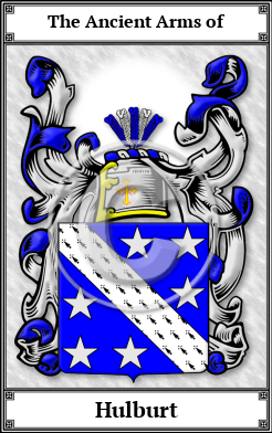 Hulburt Family Crest Download (JPG)  Book Plated - 150 DPI