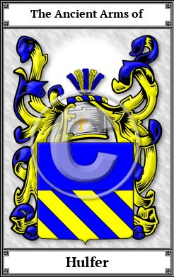 Hulfer Family Crest Download (JPG)  Book Plated - 150 DPI