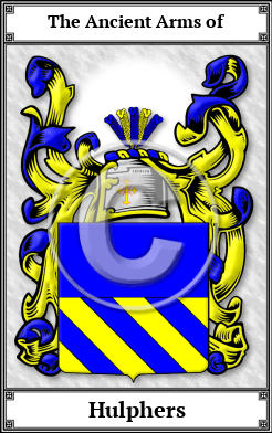 Hulphers Family Crest Download (JPG) Book Plated - 600 DPI