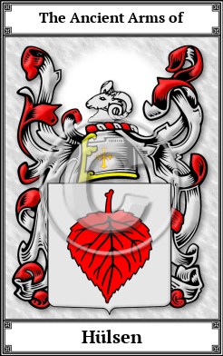Hülsen Family Crest Download (JPG)  Book Plated - 150 DPI