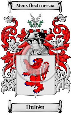 Hultén Family Crest/Coat of Arms