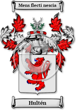 Hultén Family Crest Download (JPG) Legacy Series - 300 DPI