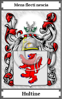 Hultine Family Crest Download (JPG)  Book Plated - 150 DPI
