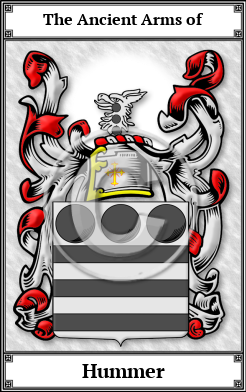 Hummer Family Crest Download (JPG) Book Plated - 600 DPI