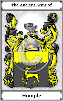 Humple Family Crest Download (JPG)  Book Plated - 150 DPI