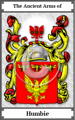 Humbie Family Crest Download (JPG)  Book Plated - 150 DPI