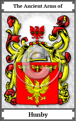 Hunby Family Crest Download (JPG)  Book Plated - 150 DPI