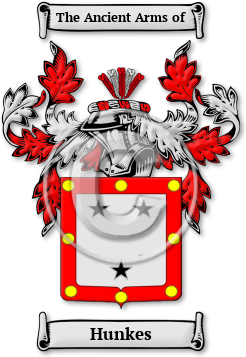 Hunkes Family Crest Download (jpg) Legacy Series - 150 DPI