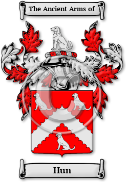 Hun Family Crest Download (jpg) Legacy Series - 150 DPI