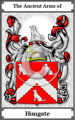Hungate Family Crest Download (JPG)  Book Plated - 150 DPI