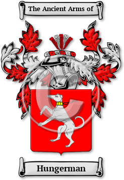 Hungerman Family Crest Download (jpg) Legacy Series - 150 DPI