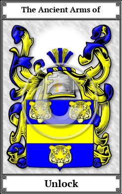 Unlock Family Crest Download (JPG) Book Plated - 600 DPI