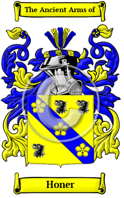 Honer Family Crest Download (JPG) Heritage Series - 600 DPI
