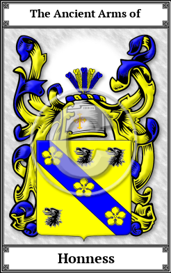 Honness Family Crest Download (JPG) Book Plated - 600 DPI