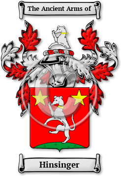 Hinsinger Family Crest Download (jpg) Legacy Series - 150 DPI