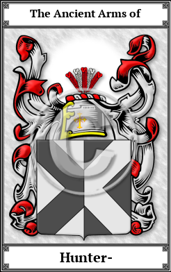 Hunter- Family Crest Download (JPG)  Book Plated - 150 DPI