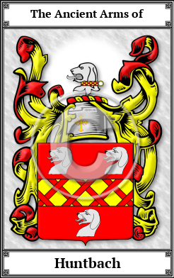 Huntbach Family Crest Download (JPG)  Book Plated - 150 DPI