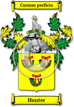Hunter Family Crest Download (jpg) Legacy Series - 150 DPI